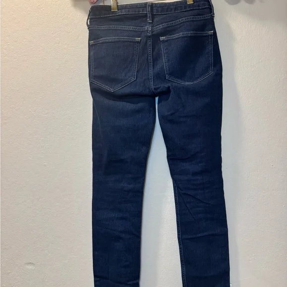 Women's Skinny Jeans in Dark Indigo Stretch Denim - Picture 6 of 12